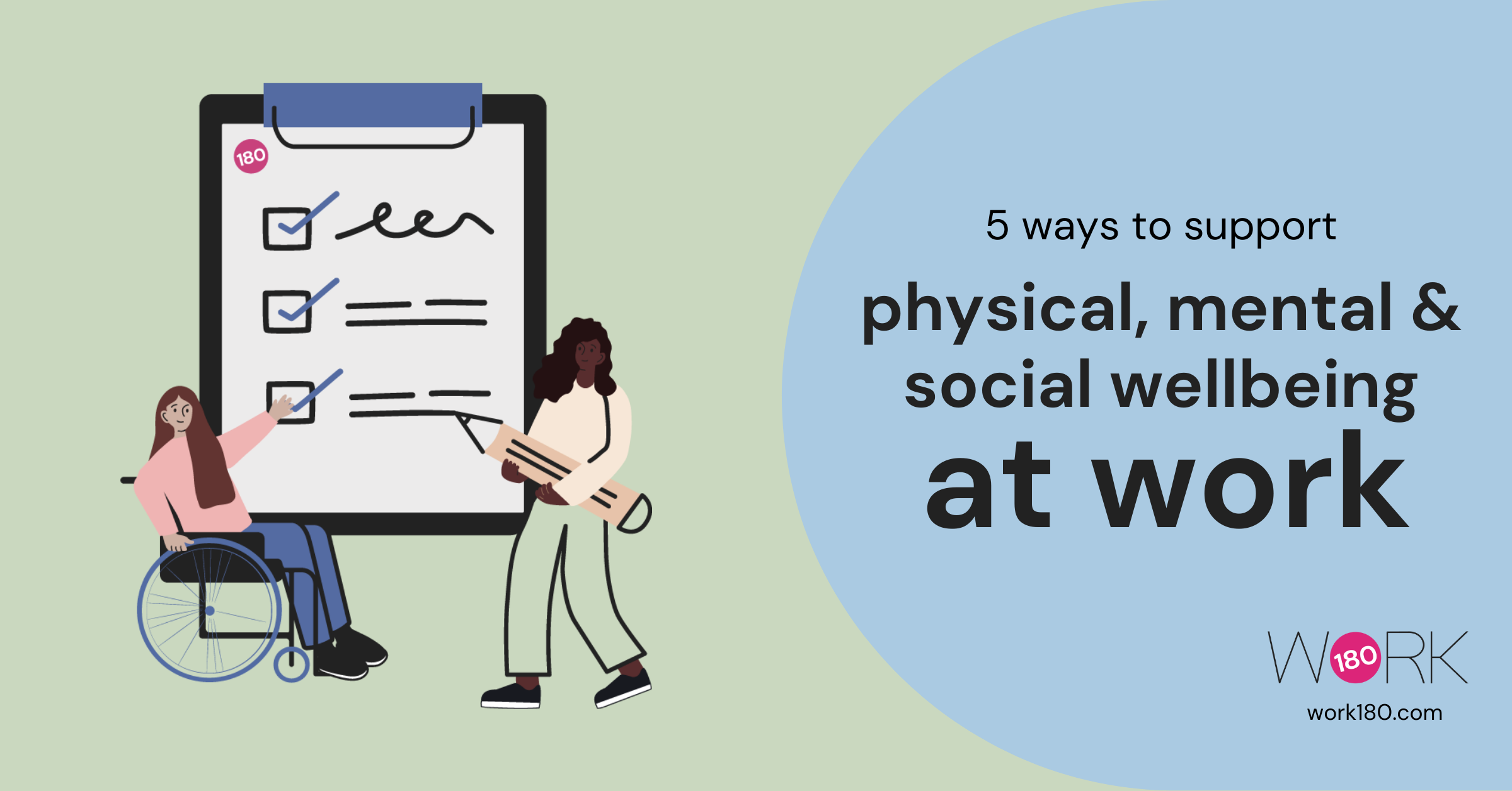 5 ways to support physical, mental & social wellbeing at work