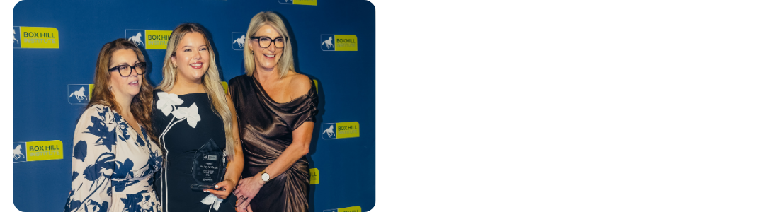 A photo of Marisa at a work event