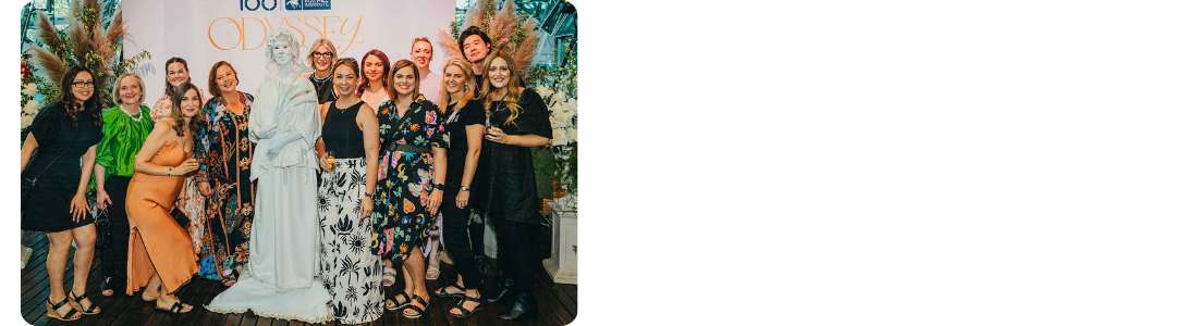 A photo of Marisa at a work event