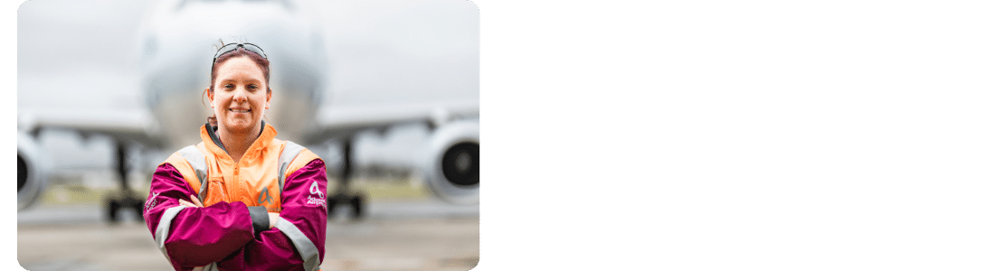 A photo of Chelsea at the airport